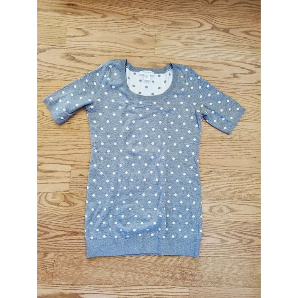 Motherhood Maternity Sz S Maternity Short Sleeve Sweater Top NWOT Polka Dot